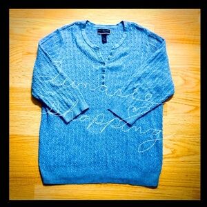 Karen Scott Blue Sweater